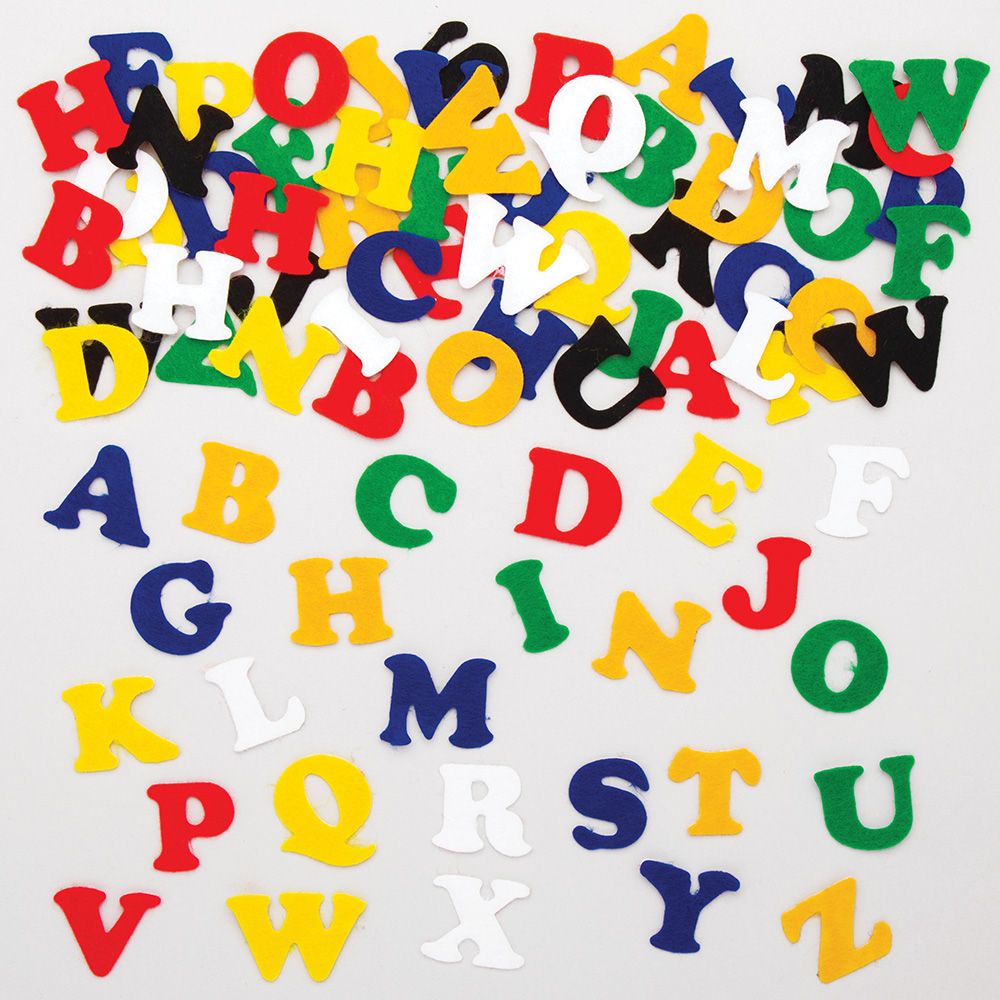Foam Letters 25mm Assorted Colours - 30 gm